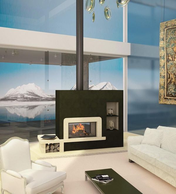 Chemin&eacute;e &agrave; insert