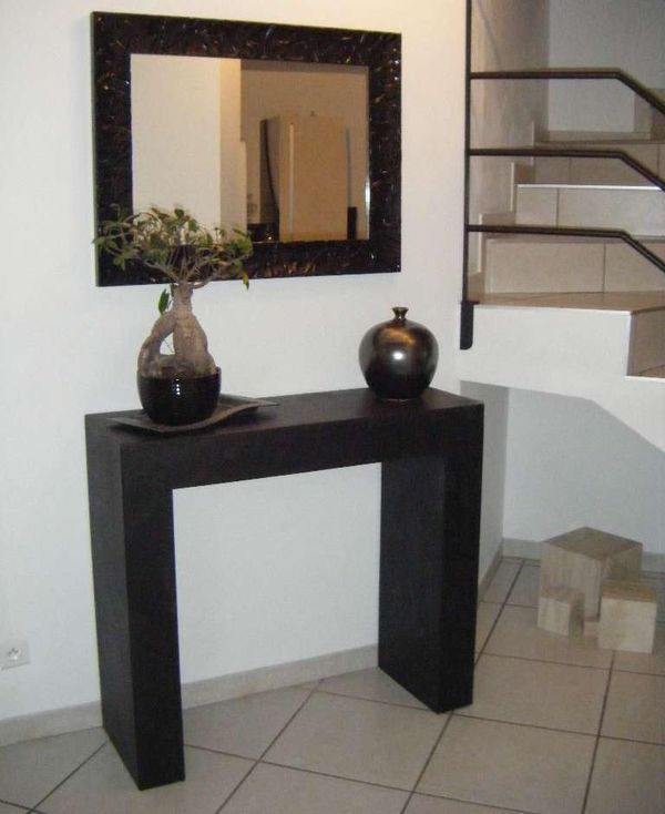 Console en granit finition cuir
